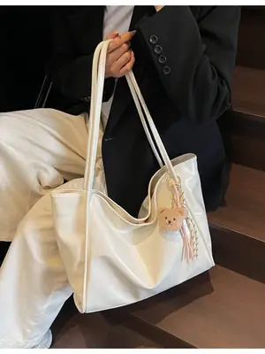 White Cross-Border Textured Shoulder Bag 2026