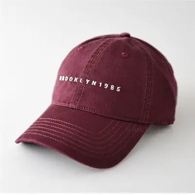 Brown Embroidered Baseball Cap for Men Women