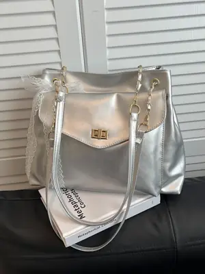 Silver Shoulder Bag for Women 2025 New Arrival