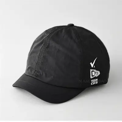 Men V-Logo Baseball Cap Beige