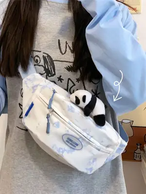 Korean Style Women's Summer Waist Bag with Panda Design
