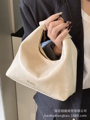 French Style Cream Shoulder Crossbody Bag Women 2025