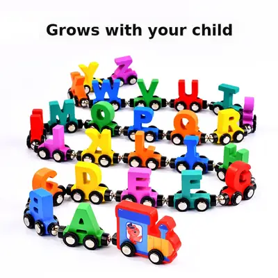 Magnetic Letter Train for Kids 1-3 Years