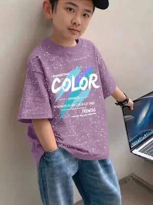 Boys Pure Cotton Half Sleeve T-Shirt Summer 2025