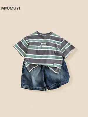 Children Denim Shorts 2026 Summer Boys Blue