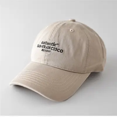 Men Navy Blue Letter Embroidered Baseball Cap