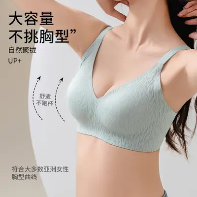 Black Semi-Fixed Pull-Up Bra Without Rims