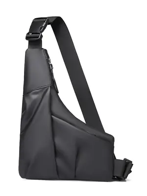 Black Lightweight Crossbody Bag for Men Women