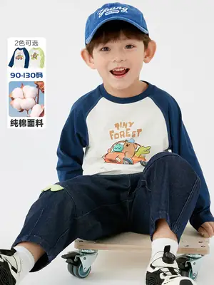 Boys Long Sleeve T-Shirt Pure Cotton Spring Autumn 2026