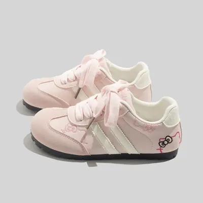 Women's White Maroon Sneakers Flat Training Shoes