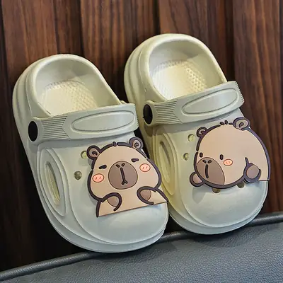 Lovable Kapibala Children's Cave Shoes Summer Outwear Soft Bottom Boys' and Boys' Slippers Baby Non-Slip Sandals