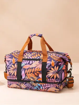 Large Capacity Printed Travel Bag Waterproof Lightweight