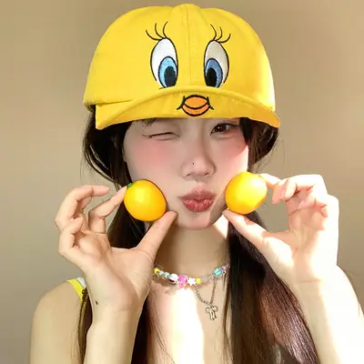 Kids Cartoon Duck Cap Yellow Spring Summer Baseball Cap