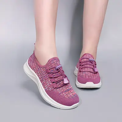 Women Fly-Woven Mesh Shoes with Soft Sole 2025