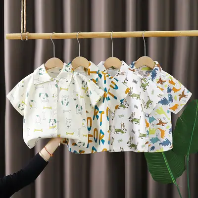 Boy's Cotton Printed T-Shirt Summer New