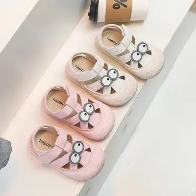 Baby Girl Cool Shoes Anti-collision Baby Children's Shoes Summer New Sandals Girls Princess Style Shoes Children's Wrap-toe Shoes