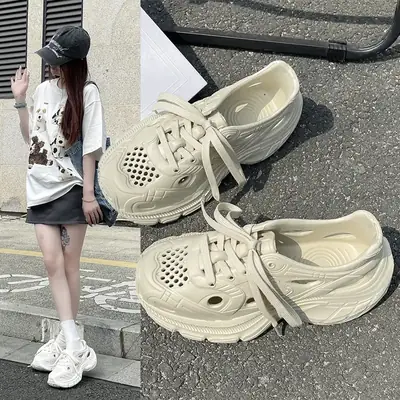 Women's White Thick Sole Casual Shoes 2025