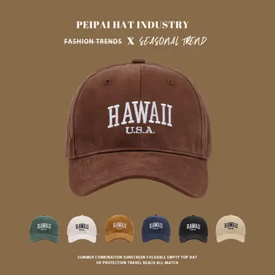 Hawaii USA Embroidered Baseball Cap for Men Women
