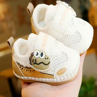 Baby Shoes Soft Sole Non-slip Spring and Summer New Toddler Shoes Beginner Baby Shoes 0-1 Year Old Single Mesh Breathable