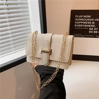 Women's Stone Pattern Crossbody Bag 2025 Summer