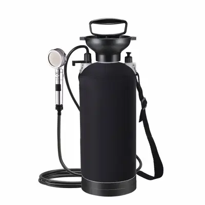 Camping Shower Manual Air Pressure Beach Surfing Flush Set Travel Outdoor Garden Pet Bath Spray