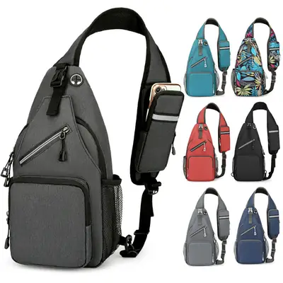 Men's Waterproof Crossbody Bag Multi-functional Large Capacity