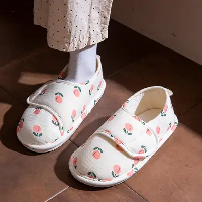 2025 New Soft Sole Non-slip Moon Shoes Spring and Summer Thin Bag Heel Pregnant Women Postpartum Cotton Slippers Women Autumn and Winter