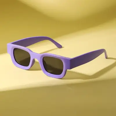 Men Women Square Frame Orange Sunglasses Wholesale