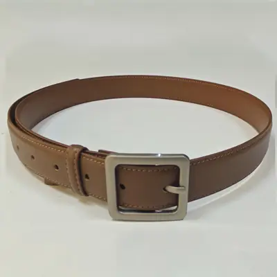 Women's Genuine Leather Belt Buckle Brown