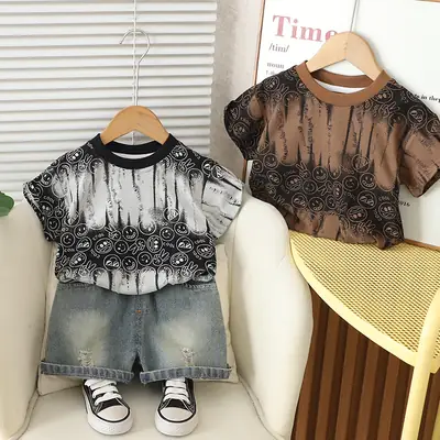 Boys 2-Piece Cotton Summer Suit 1-5Yr Live Supply
