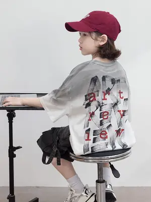 Boys T-Shirt Grey Printed Summer 2026