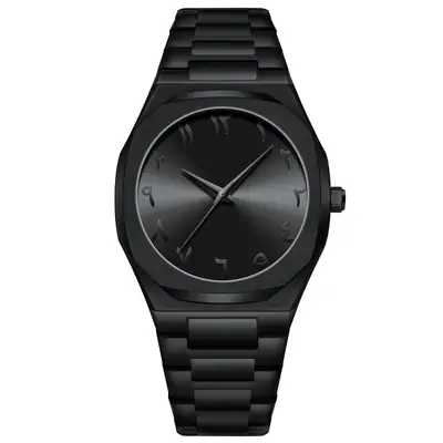 Men's Black Eight-Shaped Quartz Watch Wholesale