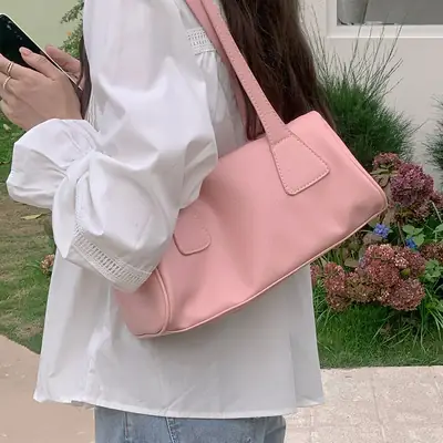 Pink Korean-style Shoulder Bag for Women