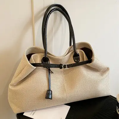 Retro Tote Bag Women 2025 New Casual Large Capacity