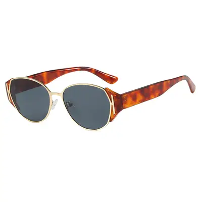 Women Sunglasses C3 Black Gold Brown
