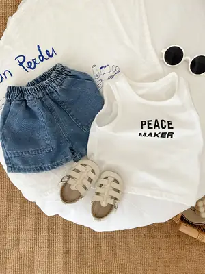 Peace Maker Cotton Vest for Boys Summer
