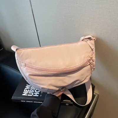 Pink Korean Style Crossbody Chest Bag for Women