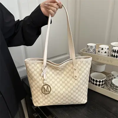 Women's Printed Underarm Bag with M-Logo