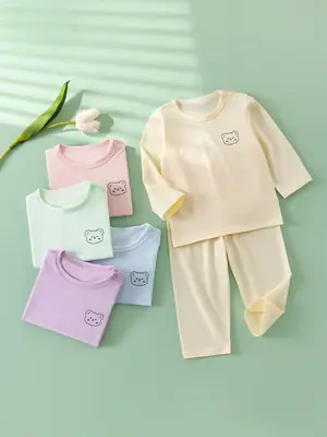 Children's Pink Long Sleeve T-Shirt & Pants Set