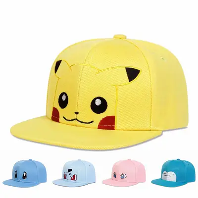 Children's Pikachu Anime Cap Yellow Baseball Hat