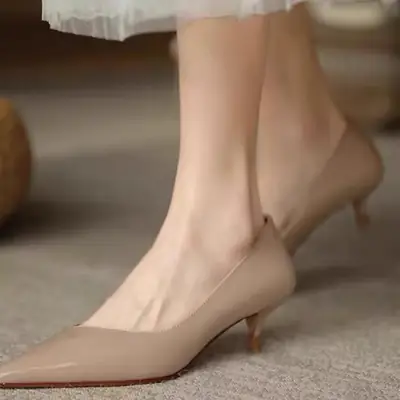 Nude Pointed Toe Stiletto Heels for Women 2025