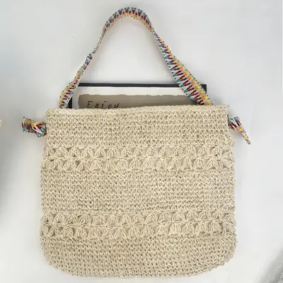 Woven Straw Shoulder Bag Large Capacity Fashion Women's
