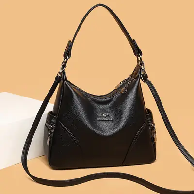 Black Women's Shoulder Crossbody Bag 2025
