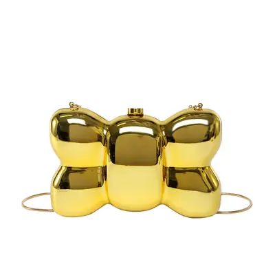 Golden Crossbody Bag for Women Small Square Design
