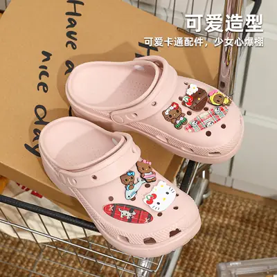 Women's Cartoon Hole Shoes Thick Sole Summer Outdoor