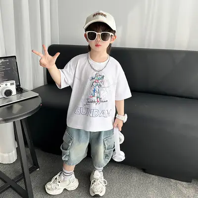 Boys Cotton T-Shirt Shorts Set Summer 2025