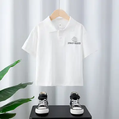 Boys White Polo Shirt Short Sleeve 2025