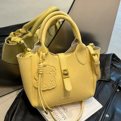 Yellow Korean Style Shoulder Bag 2025 New