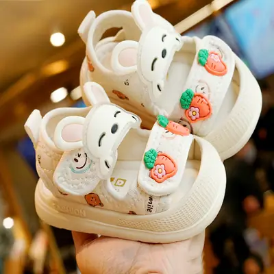 Toddler Sandals White Anti-Slip 1-2Yrs