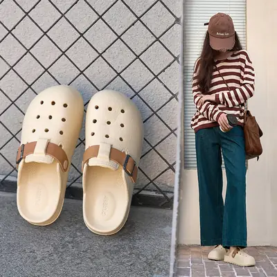 Women Perforated Sandals Light Pink 2025